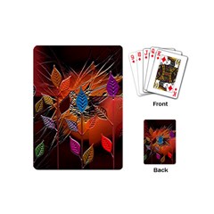 Colorful Leaves Playing Cards (mini)  by BangZart