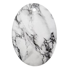Marble Pattern Oval Ornament (two Sides) by BangZart