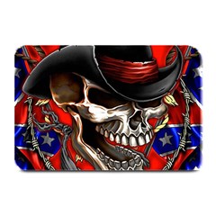 Confederate Flag Usa America United States Csa Civil War Rebel Dixie Military Poster Skull Plate Mats by BangZart