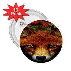 Fox 2 25  Buttons (10 Pack) 