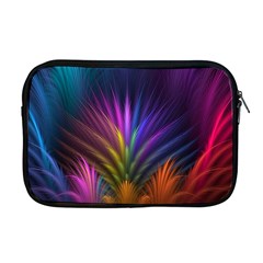 Colored Rays Symmetry Feather Art Apple Macbook Pro 17  Zipper Case