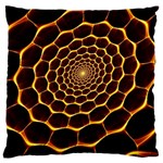 Honeycomb Art Large Cushion Case (Two Sides) Back