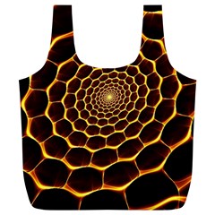 Honeycomb Art Full Print Recycle Bags (l) 