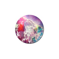 Clouds Multicolor Fantasy Art Skies Golf Ball Marker by BangZart