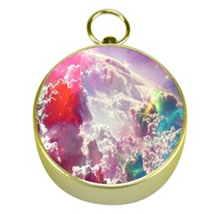 Clouds Multicolor Fantasy Art Skies Gold Compasses