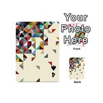 Retro Pattern Of Geometric Shapes Playing Cards 54 (Mini)  Front - Spade4