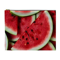 Fresh Watermelon Slices Texture Cosmetic Bag (xl) by BangZart