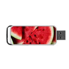 Fresh Watermelon Slices Texture Portable Usb Flash (two Sides) by BangZart