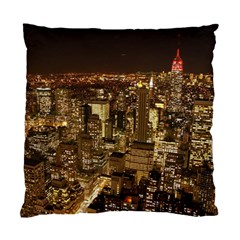 New York City At Night Future City Night Standard Cushion Case (two Sides) by BangZart