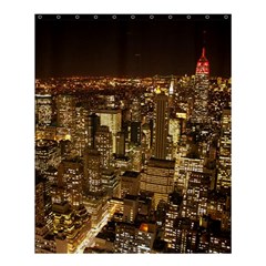 New York City At Night Future City Night Shower Curtain 60  X 72  (medium)  by BangZart