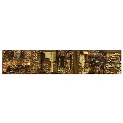 New York City At Night Future City Night Flano Scarf (small) by BangZart