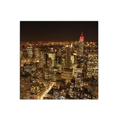 New York City At Night Future City Night Satin Bandana Scarf by BangZart