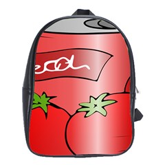 Beverage Can Drink Juice Tomato School Bags (xl)  by Nexatart