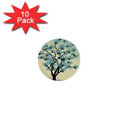 Branches Field Flora Forest Fruits 1  Mini Buttons (10 Pack)  by Nexatart