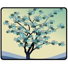 Branches Field Flora Forest Fruits Double Sided Fleece Blanket (medium)  by Nexatart