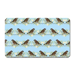 Sparrows Magnet (rectangular) by SuperPatterns