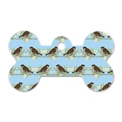 Sparrows Dog Tag Bone (two Sides) by SuperPatterns