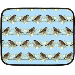 Sparrows Double Sided Fleece Blanket (mini)  by SuperPatterns