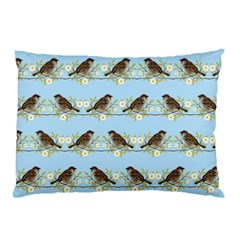 Sparrows Pillow Case (two Sides) by SuperPatterns