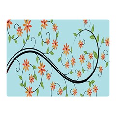 Branch Floral Flourish Flower Double Sided Flano Blanket (mini)  by Nexatart