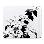 Ecological Floral Flowers Leaf Large Mousepads Front