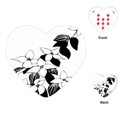Ecological Floral Flowers Leaf Playing Cards (heart)  by Nexatart