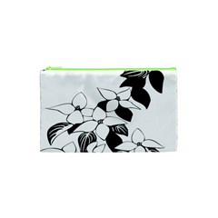 Ecological Floral Flowers Leaf Cosmetic Bag (xs) by Nexatart