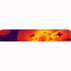 Royal Blue, Red, And Yellow Fractal Gerbera Daisy Small Bar Mats by jayaprime