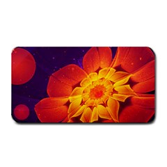 Royal Blue, Red, And Yellow Fractal Gerbera Daisy Medium Bar Mats by jayaprime