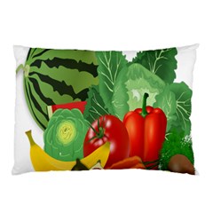 Fruits Vegetables Artichoke Banana Pillow Case by Nexatart