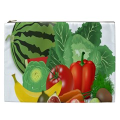 Fruits Vegetables Artichoke Banana Cosmetic Bag (xxl) 