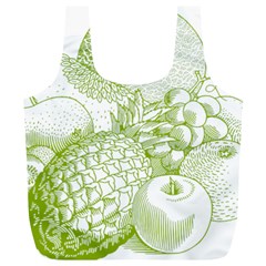 Fruits Vintage Food Healthy Retro Full Print Recycle Bags (l) 