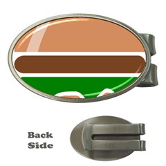 Hamburger Fast Food A Sandwich Money Clips (oval) 