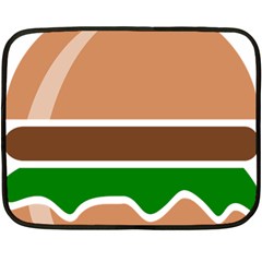 Hamburger Fast Food A Sandwich Double Sided Fleece Blanket (Mini) 