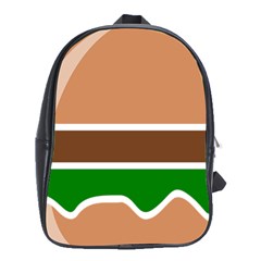 Hamburger Fast Food A Sandwich School Bags (XL) 