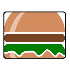 Hamburger Fast Food A Sandwich Double Sided Fleece Blanket (Small) 