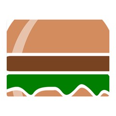 Hamburger Fast Food A Sandwich Double Sided Flano Blanket (Mini) 