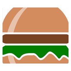 Hamburger Fast Food A Sandwich Double Sided Flano Blanket (Small) 