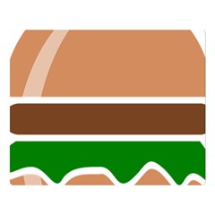 Hamburger Fast Food A Sandwich Double Sided Flano Blanket (Large) 