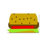 Hamburger Food Fast Food Burger Magnet (Name Card) Front