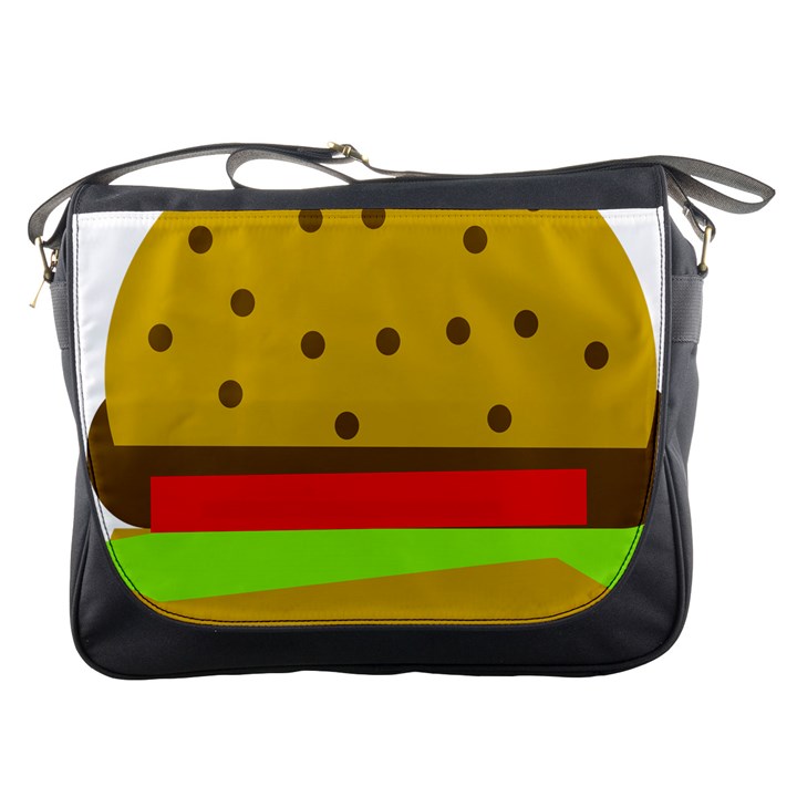 Hamburger Food Fast Food Burger Messenger Bags