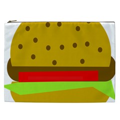 Hamburger Food Fast Food Burger Cosmetic Bag (xxl)  by Nexatart