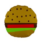 Hamburger Food Fast Food Burger Standard 15  Premium Round Cushions Front