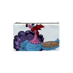 Turkey Animal Pie Tongue Feathers Cosmetic Bag (small)  by Nexatart