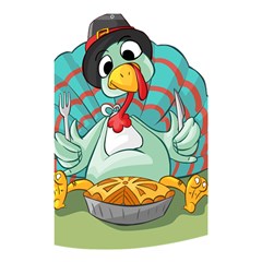 Pie Turkey Eating Fork Knife Hat Shower Curtain 48  X 72  (small)  by Nexatart