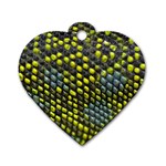 Lizard Animal Skin Dog Tag Heart (One Side) Front