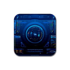 Technology Dashboard Rubber Coaster (square)  by BangZart