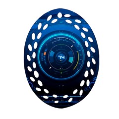 Technology Dashboard Ornament (oval Filigree) by BangZart