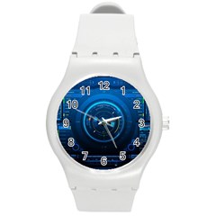 Technology Dashboard Round Plastic Sport Watch (m) by BangZart