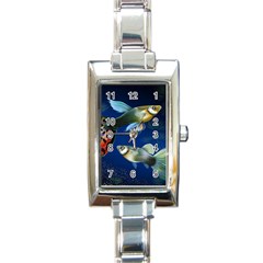 Marine Fishes Rectangle Italian Charm Watch by BangZart